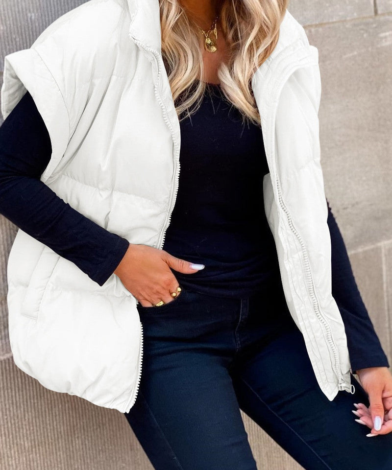Puffer Vest for Women - Cropped Length - Image 4