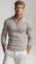 Quarter-Zip Sweater for Men - Long Sleeve - Image 1