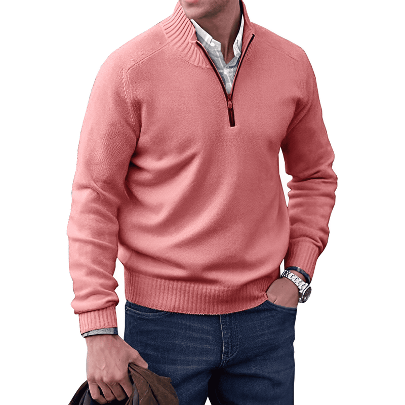Quarter-Zip Sweater for Men - Long Sleeve - Image 4