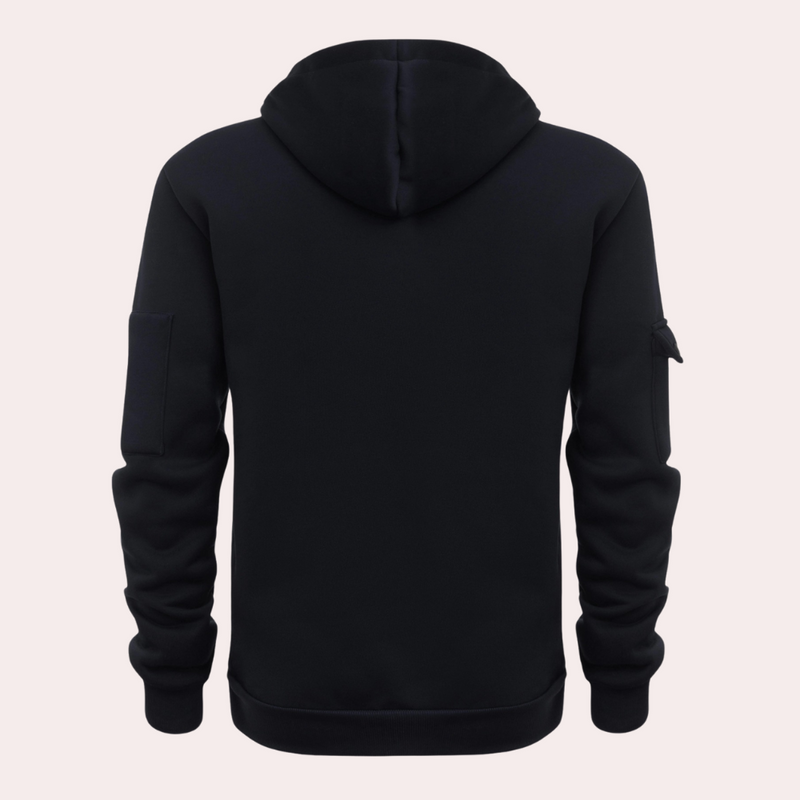 Pullover Hoodie for Men - Cargo Pockets - Image 9