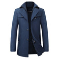Pea Coat Overcoat for Men - Button-Down Closure - Image 3