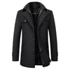 Pea Coat Overcoat for Men - Button-Down Closure - Image 1