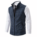 Full Zip Sweater Vest for Men - Zipper Pockets - Image 6