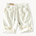 Corduroy Relaxed Fit Shorts for men - Elastic Waist Drawstring Waist - Cuffed Hem Casual Style - Image 3