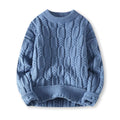 Cable Knit Sweater for Men - Crew Neck - Image 4