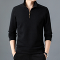 Quarter-Zip Pullover Sweater for Men - Textured - Image 1
