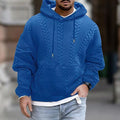 Textured Pullover Hoodie for Men - Long Sleeve - Image 2