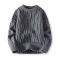 Cable Knit Sweater for Men - Crew Neck - Image 5