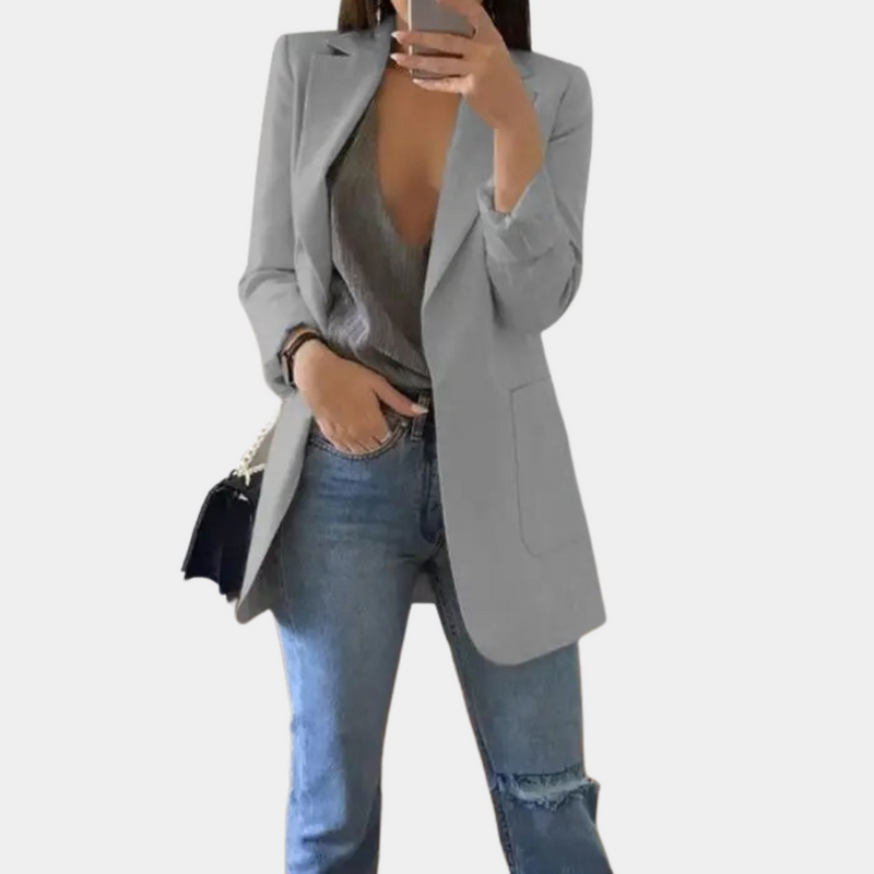 Blazer Jacket for Women - Notch Lapel - Image 2