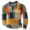 Long Sleeve Sweater for Men - Henley Neck - Image 1