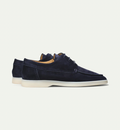 Men's Boat Shoes - Lace-Up Casual Shoes - Round Toe Contrast Sole - Image 3