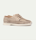 Men's Boat Shoes - Lace-Up Casual Shoes - Round Toe Contrast Sole - Image 7