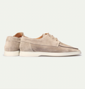 Men's Boat Shoes - Lace-Up Casual Shoes - Round Toe Contrast Sole - Image 6