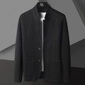 Casual Button-Down Jacket for Men - Mandarin Collar - Image 4