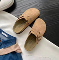 Slip-on Clogs for men - Closed Toe Shoes - Adjustable Strap Buckle Detail - Image 3