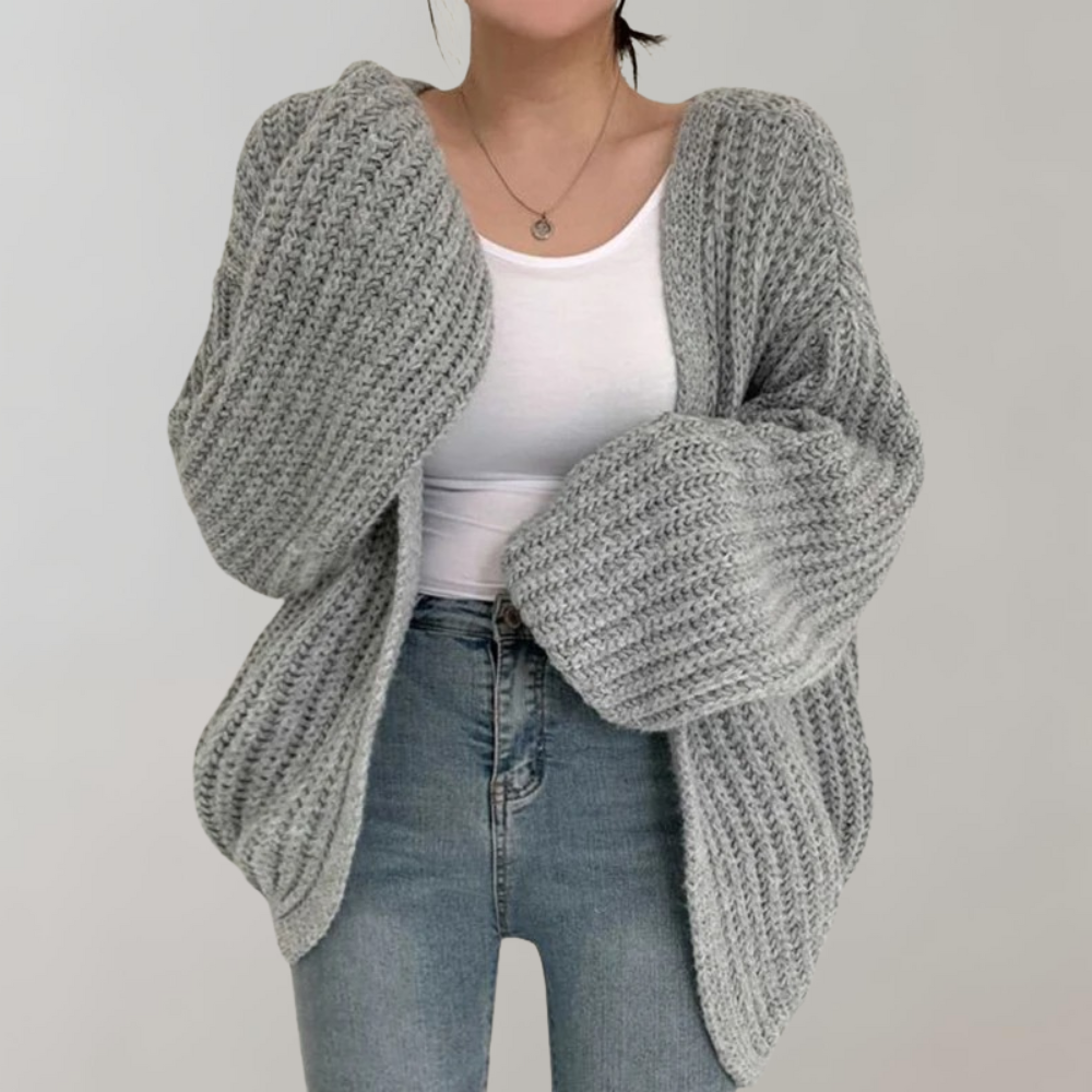 Knit Cardigan for Women - Oversized - Image 6