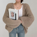 Open Front Cardigan for Women - Oversized - Image 3