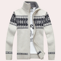 Knit Zip Up Jacket for Men - Stand Collar - Image 5