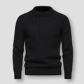 Textured Mock Neck Sweater for Men - Raglan Sleeve - Image 6