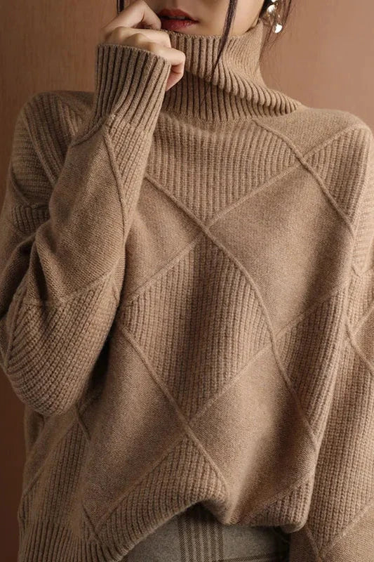 Turtleneck Sweater for Women - Long Sleeve - Image 6
