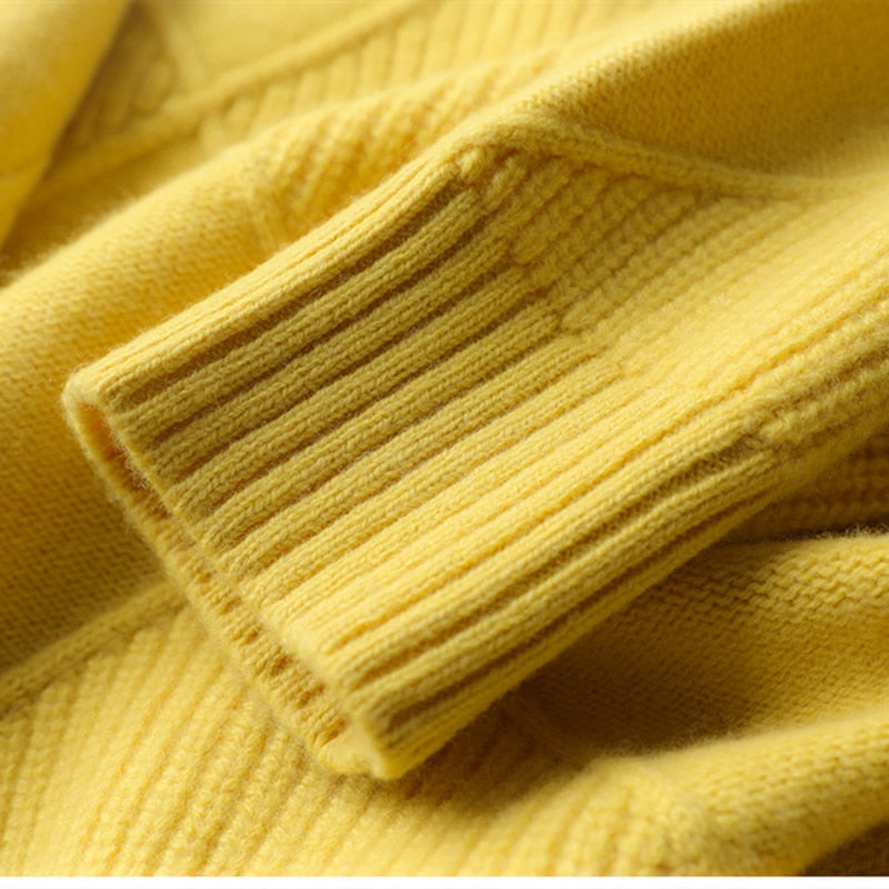 Knit Turtleneck Sweater for Women - Long Sleeve - Image 3