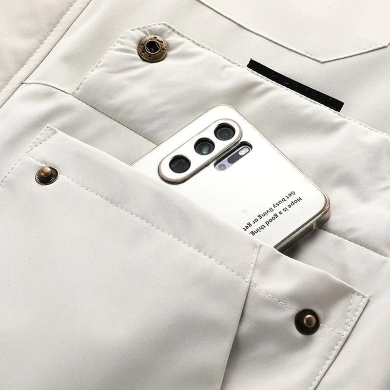 Hooded Casual Jacket for Men - Multi-Pocket - Image 6