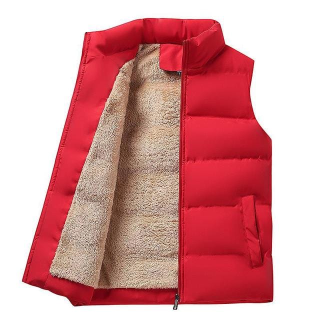Puffer Vest for Men - Stand Collar - Image 3