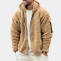 Fleece Hooded Jacket for Men - Zip-Up - Image 1