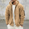 Fleece Hooded Jacket for Men - Zip-Up - Image 6