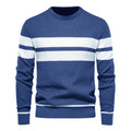 Crew Neck Sweater for Men - Striped - Image 8
