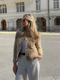 Tweed Jacket for Women - Cropped - Image 2