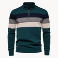 Striped Quarter-Zip Sweater for Men - Long Sleeve - Image 8