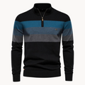 Striped Quarter-Zip Sweater for Men - Long Sleeve - Image 9