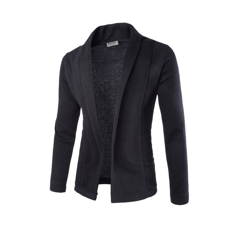 Open Front Cardigan for Men - Shawl Collar - Image 2