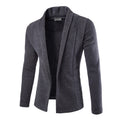 Open Front Cardigan for Men - Shawl Collar - Image 1