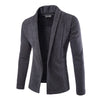 Open Front Cardigan for Men - Shawl Collar - Image 1