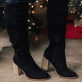 Knee High Slouch Boots for Women - Side Zipper Closure - Image 3