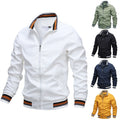 Bomber Jacket for Men - Stand Collar - Image 4