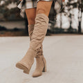 Knee High Slouch Boots for Women - Side Zipper Closure - Image 2