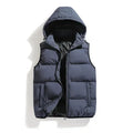 Puffer Hooded Vest for Men - Zip Front - Image 8