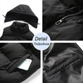 Puffer Hooded Vest for Men - Zip Front - Image 5