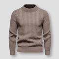 Textured Mock Neck Sweater for Men - Raglan Sleeve - Image 2