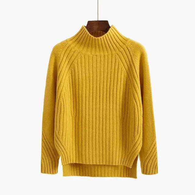 Ribbed Turtleneck Sweater for Women - Long Sleeve - Image 3