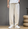 Wide Leg Pants for Men - Drawstring Loose Fit - Relaxed Fit Casual - Image 1