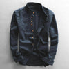 Mandarin Collar Shirt for Men - Long Sleeve - Image 1