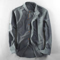 Mandarin Collar Shirt for Men - Long Sleeve - Image 4