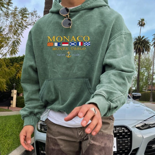 Graphic Pullover Hoodie for Men - Embroidered Graphics - Image 4