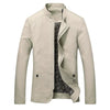Stand Collar Casual Jacket for Men - Zip-Up - Image 1