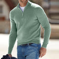 Quarter Zip Sweater for Men - Long Sleeve - Image 5