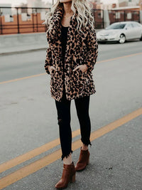 Leopard Print Coat for Women - Relaxed - Image 1